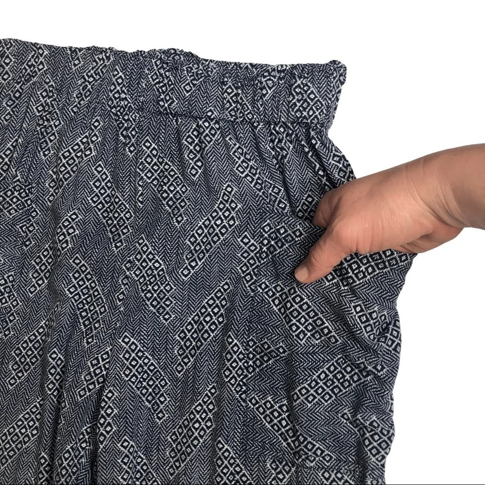 Urban Outfitters Navy and White Harem Pants Sz S